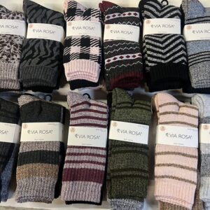 Ladies , VIA ROSA Marled Boot Socks