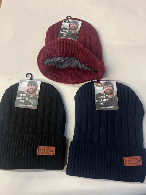 Mens Fur Lined Insulated Hat Fur lined