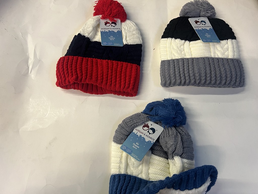 Kids Fur Lined Quality Pom toque