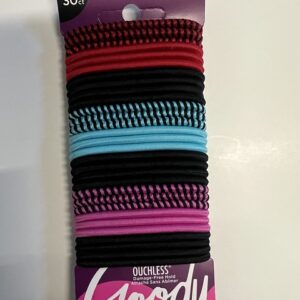 Goody , 30 ct Multi Col  Rock Star Pony Tail Elastics .