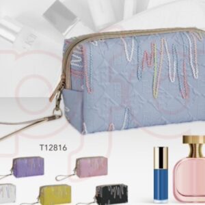 cosmetic Bag . 18 x 7 x 11cm with Strap