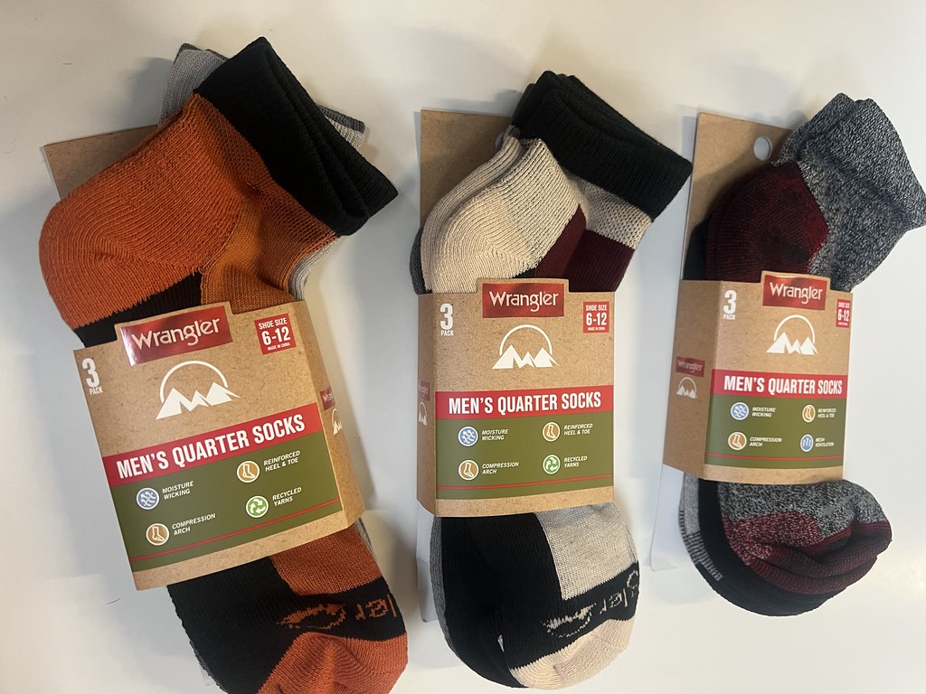 Mens Wrangler  Full Cushion & Reinforced Heel & Toe .