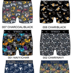 Boys ,TKO , 4 pack , Coordinating ACTIVE Boxer Briefs .