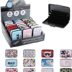 Alluminum ID Wallet. Multi Sections inside .