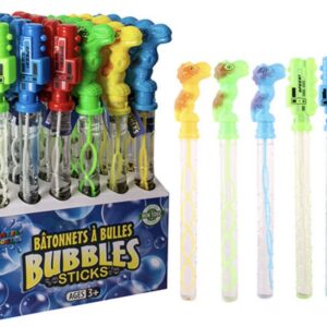 Boys 14 " Bubble stick with Figurine.