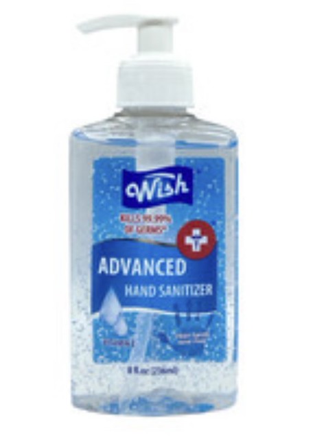 Wish Hand Sanitizer Gel with Pump  , 8 oz .