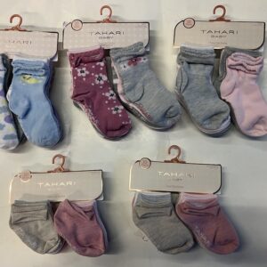 Infants and toddler TAHARI Girls Low Cut & Crew Socks