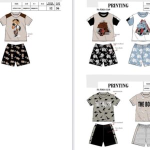 Boys 2 piece Short set. FLEECE Shorts