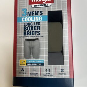 Mens Wrangler Cooling 9" Long Leg Boxer Briefs