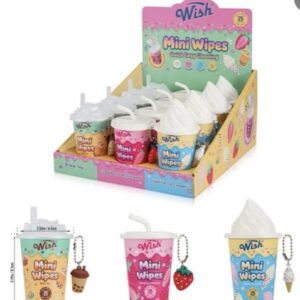 Novelty 25 Ct Mini wipes With Key chain