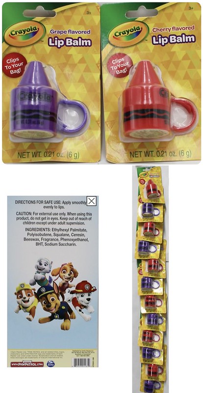Crayola scented lip Balm with Clip