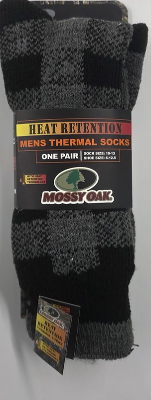 Mens MOSSY OAK Heat Retention Sock