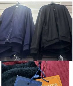 Mens VISITOR Brand Zippered FUR Lined Hoody Jacket